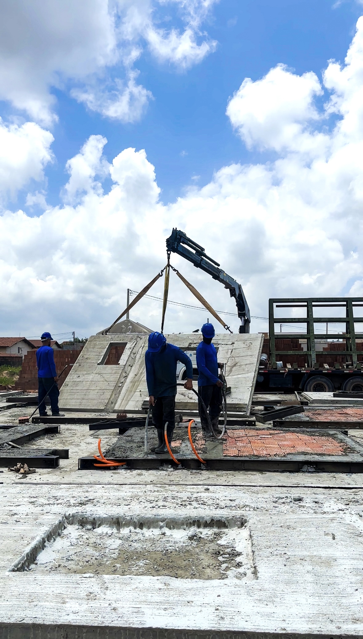 Obra Brisas - Fundação